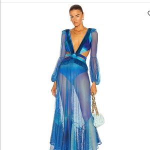 $1,026 PATBO Ombre Netted - Beach Dress - - sz S  *SOLD OUT ONLINE*